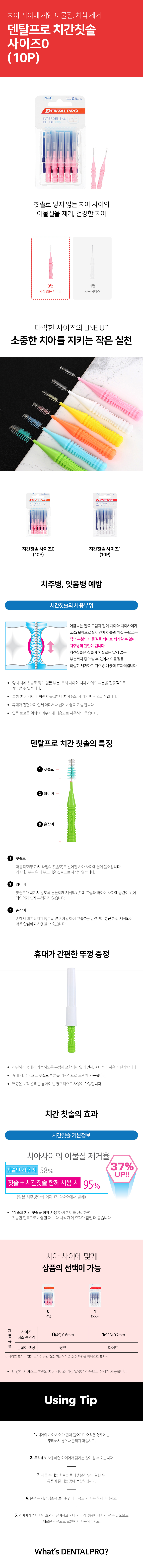자신의 치간칫솔 사이즈를 알아보고 사용해보세요! 12